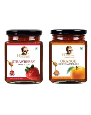 Strawberry Honey Jam & Orange Honey Marmalade