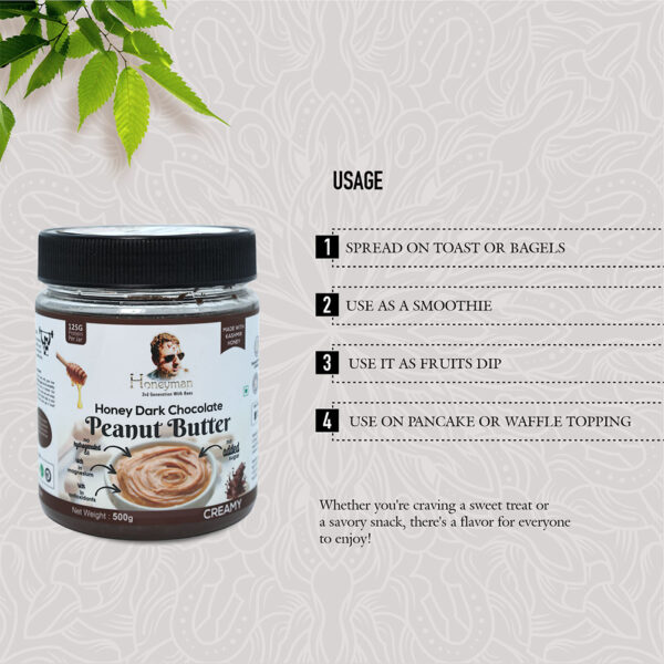 HONEY DARK CHOCOLATE PEANUT BUTTER - Image 3