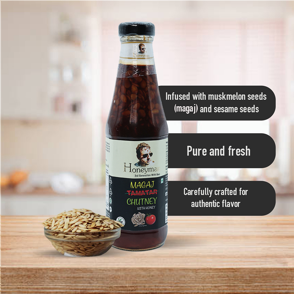 Honey Kalonji Tamatar Chutney & Honey Magaj Tamatar Chutney Combo - Image 2